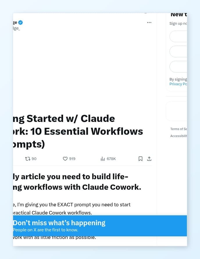 Getting Started w/ Claude Cowork: 10 Essential Workflows (+ prompts)