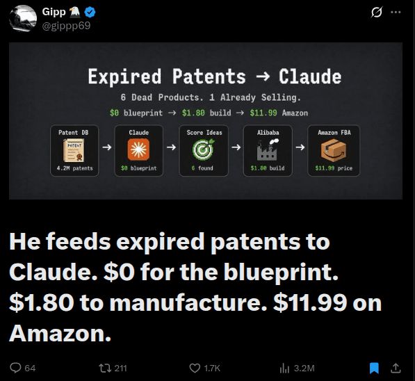 The Expired Patent Arbitrage System - Step 1