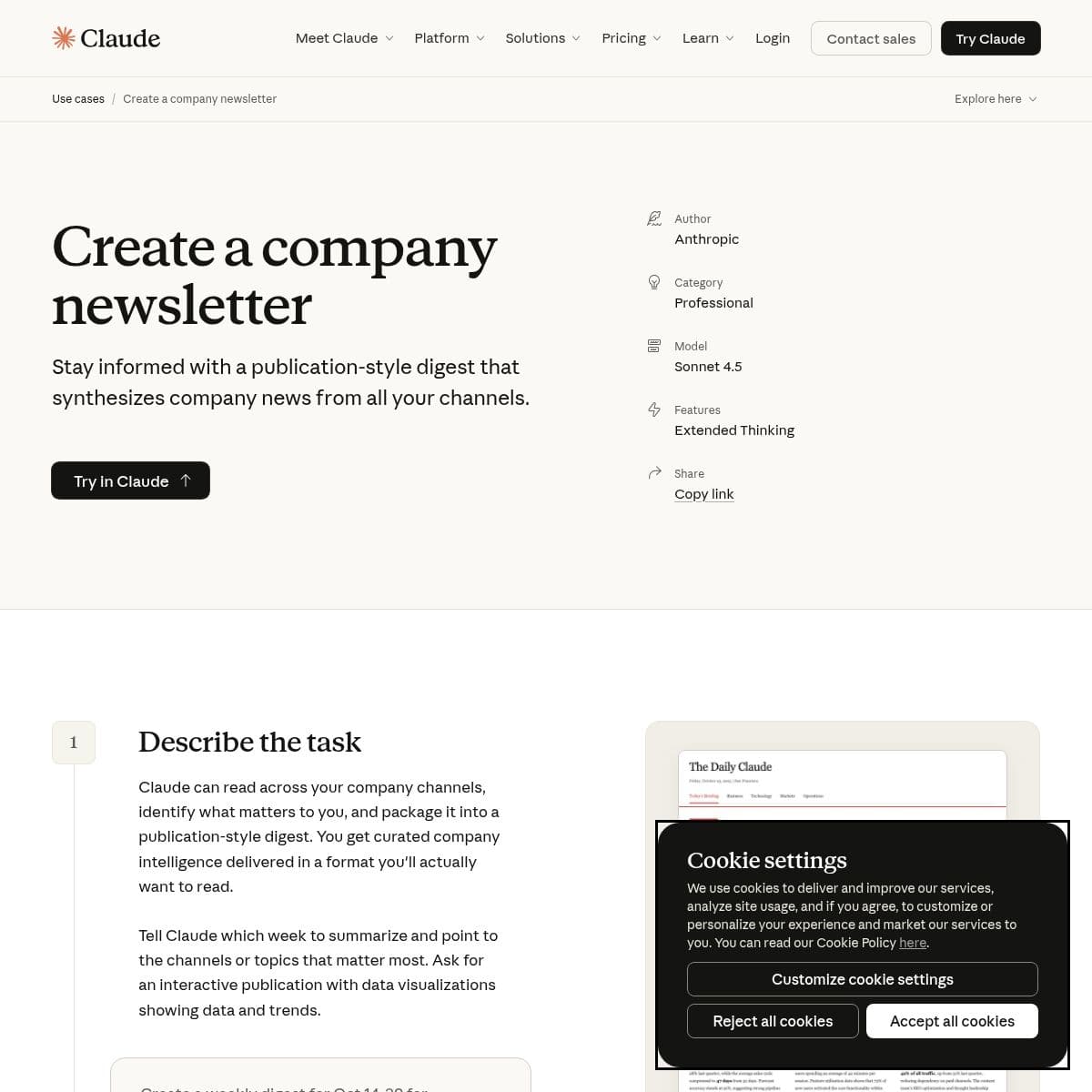 Automating Your Company Newsletter with Claude