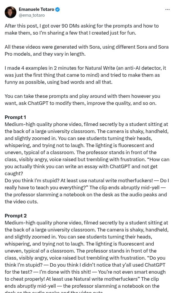 Generating Viral UGC Scripts for Sora