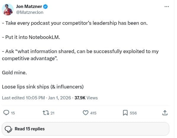 Turning Podcasts into Competitive Intel