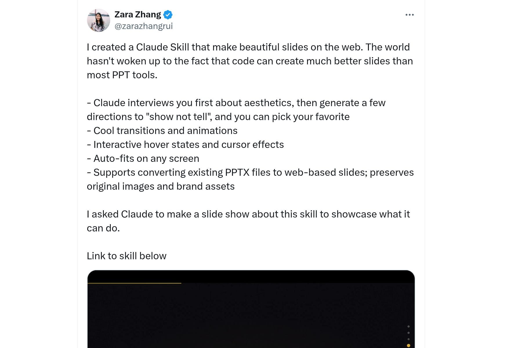 Claude Skill: AI-Powered Web Slides