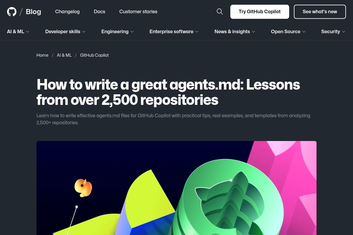 How to write a great agents.md