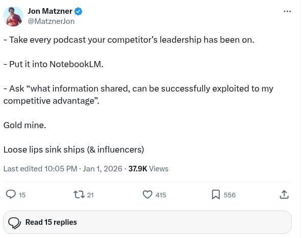 Turning Podcasts into Competitive Intel