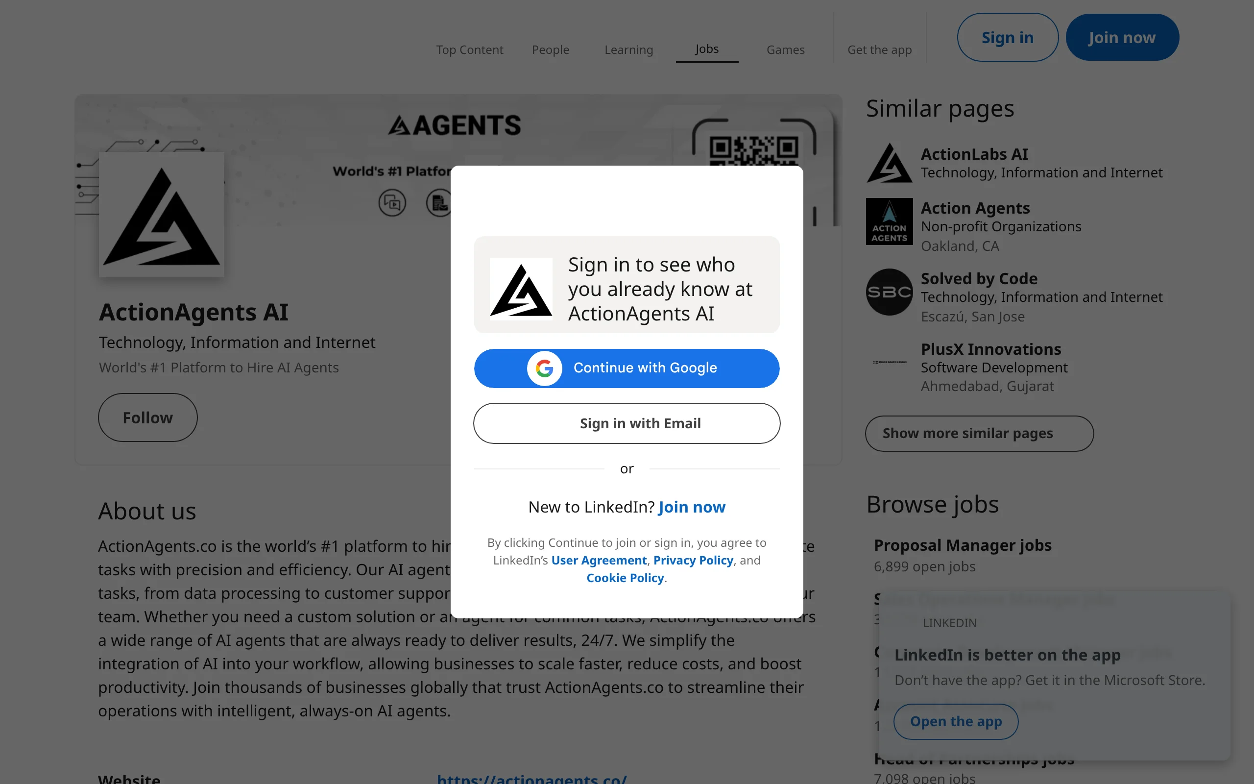 ActionAgents AI preview
