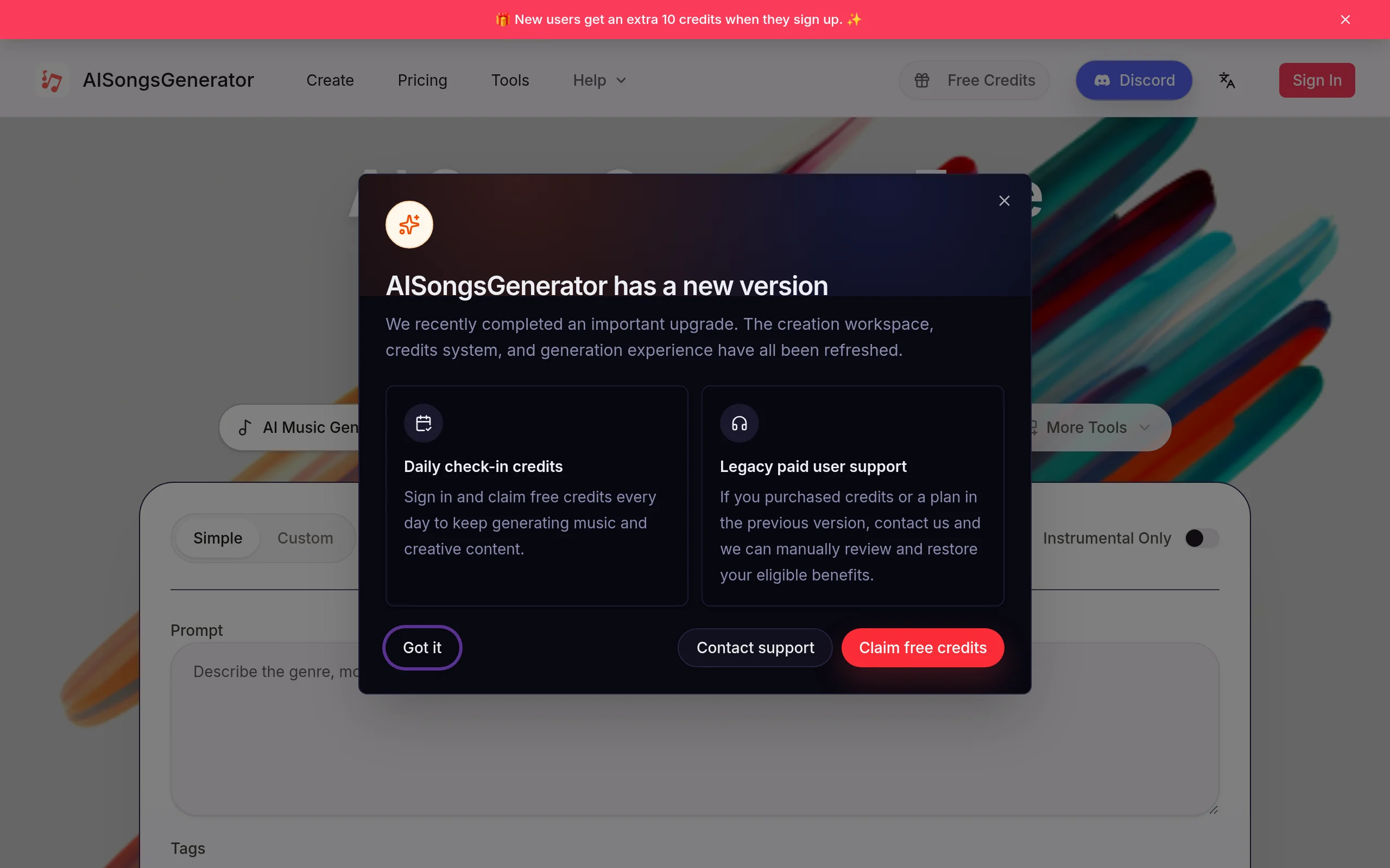 AI Song Generator preview