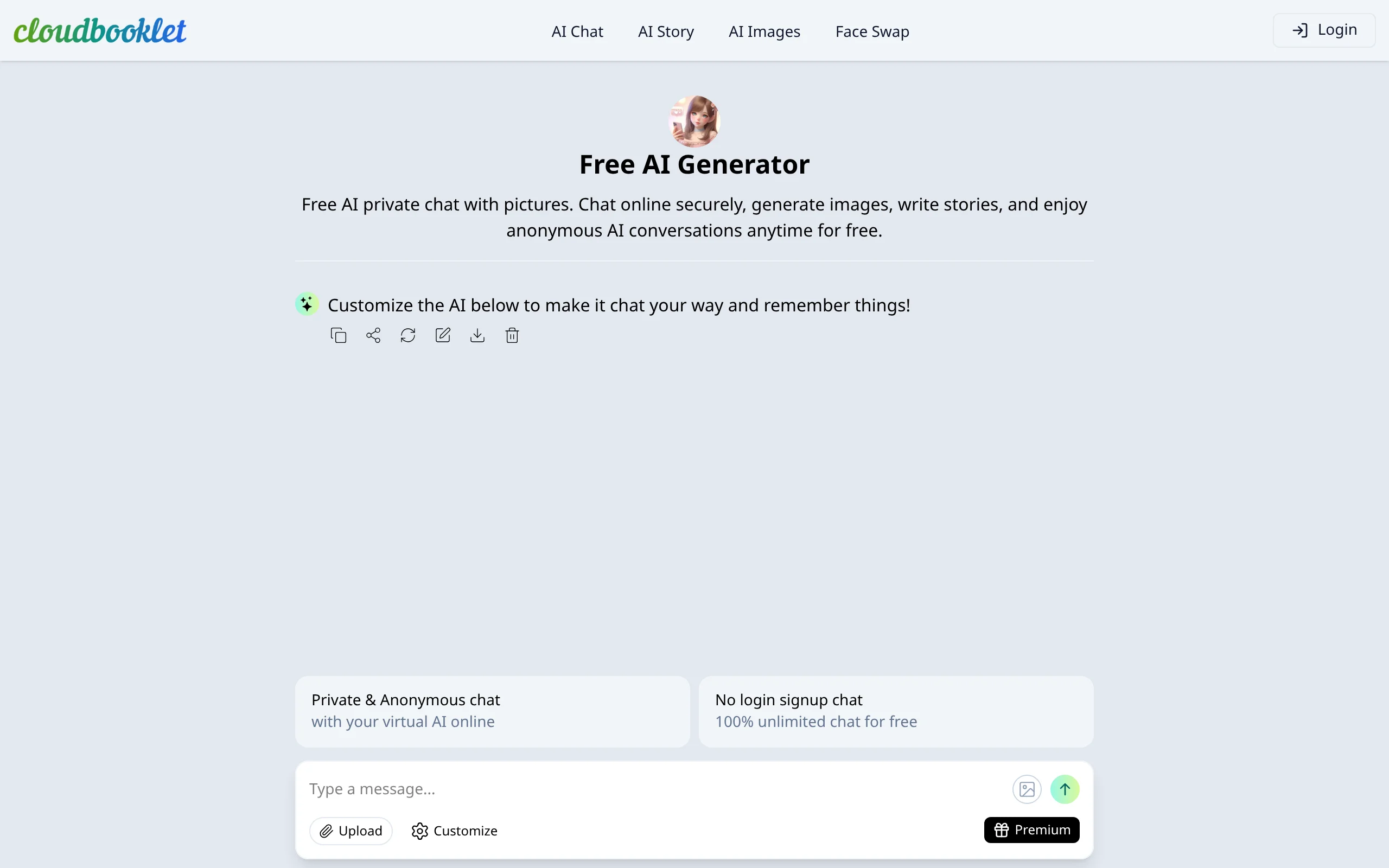 Cloudbooklet AI preview