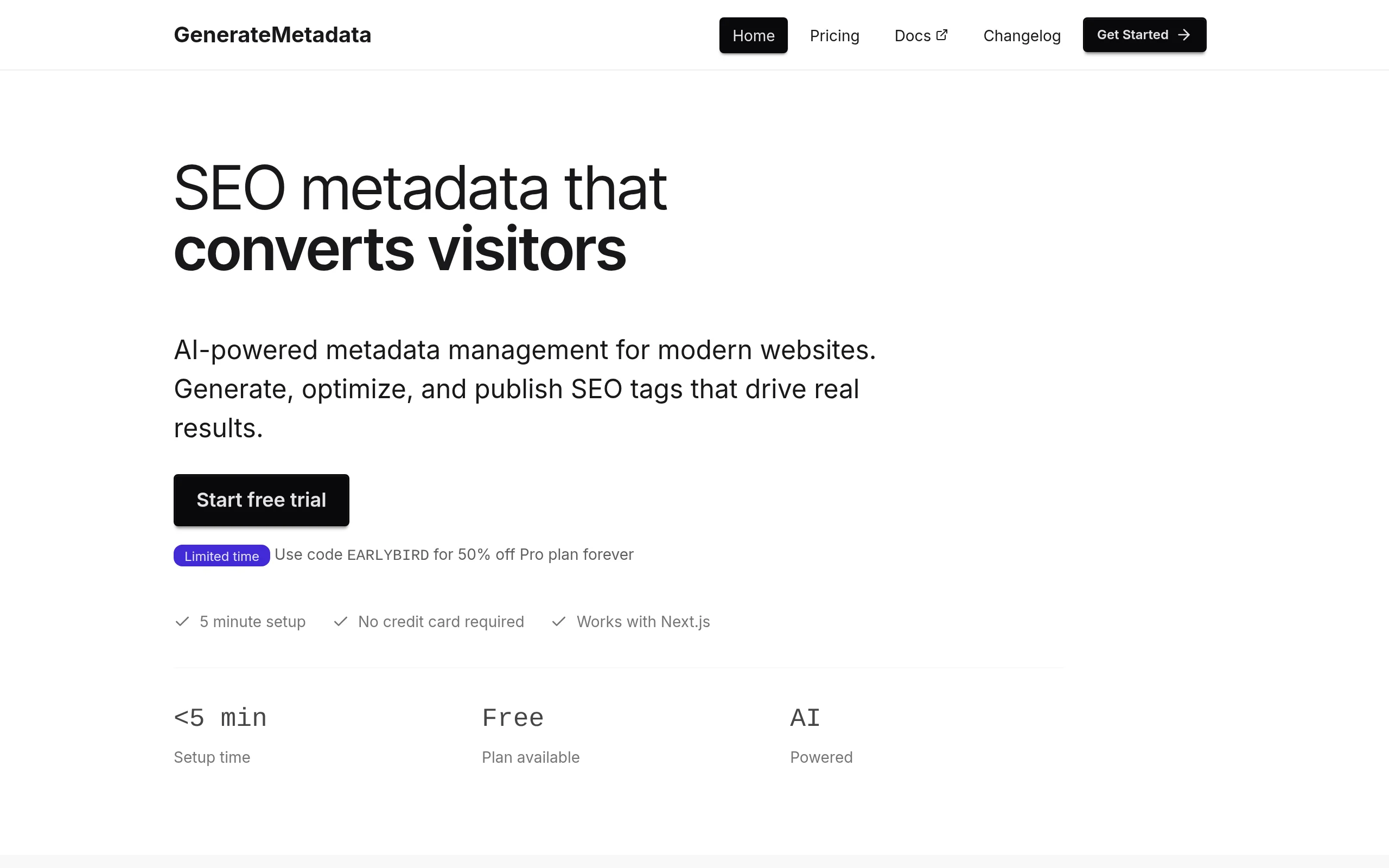 Generate Metadata preview
