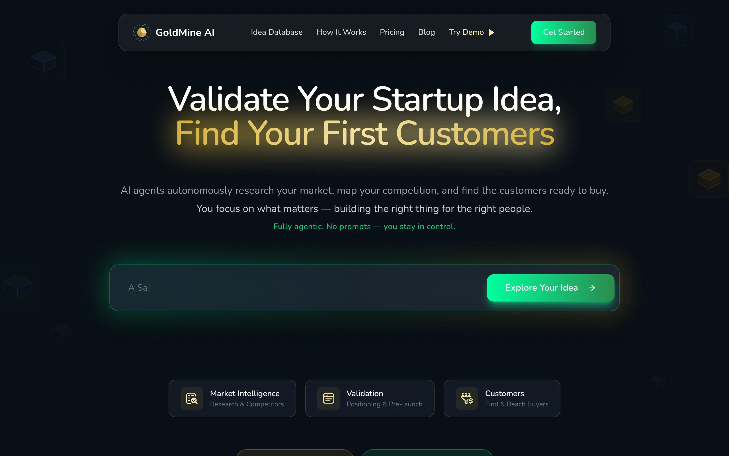 GoldMine AI preview