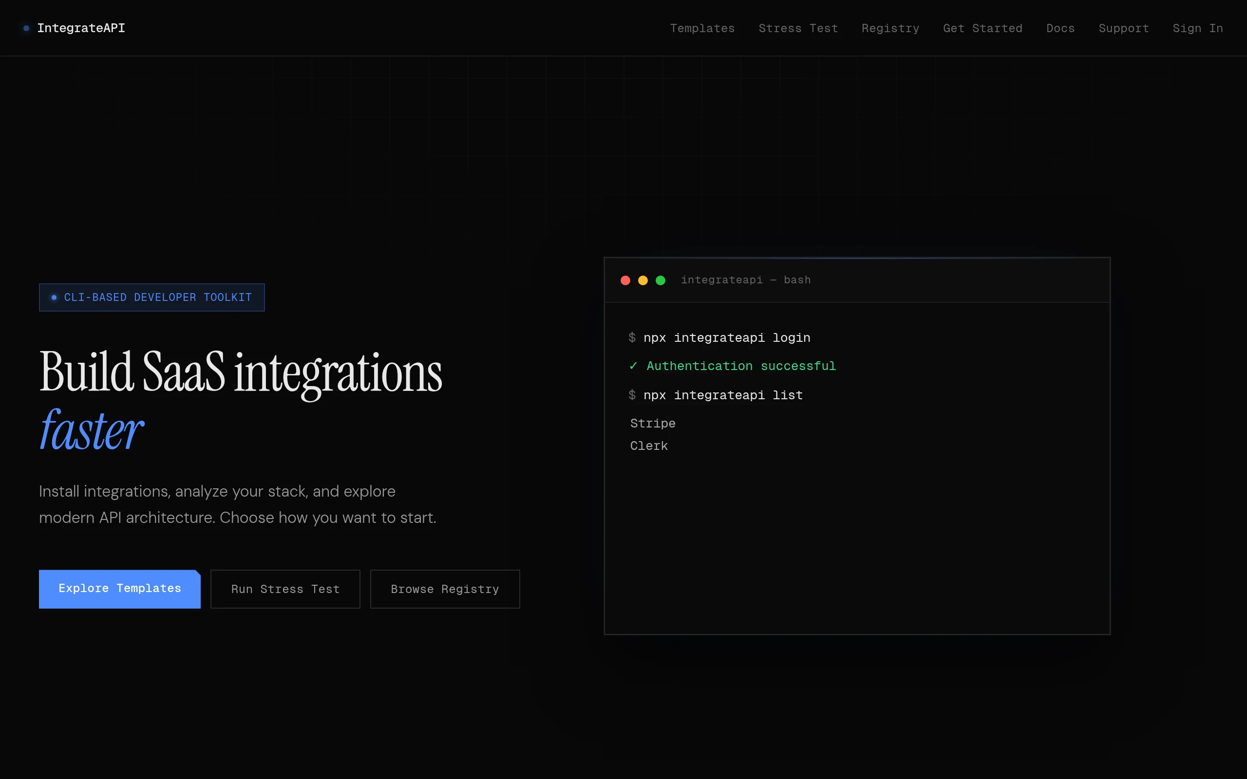 Integrateapi preview