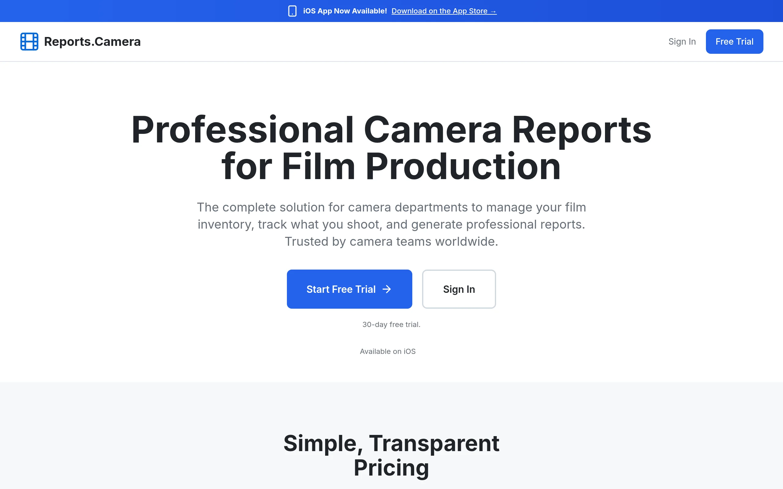 Reports.Camera preview