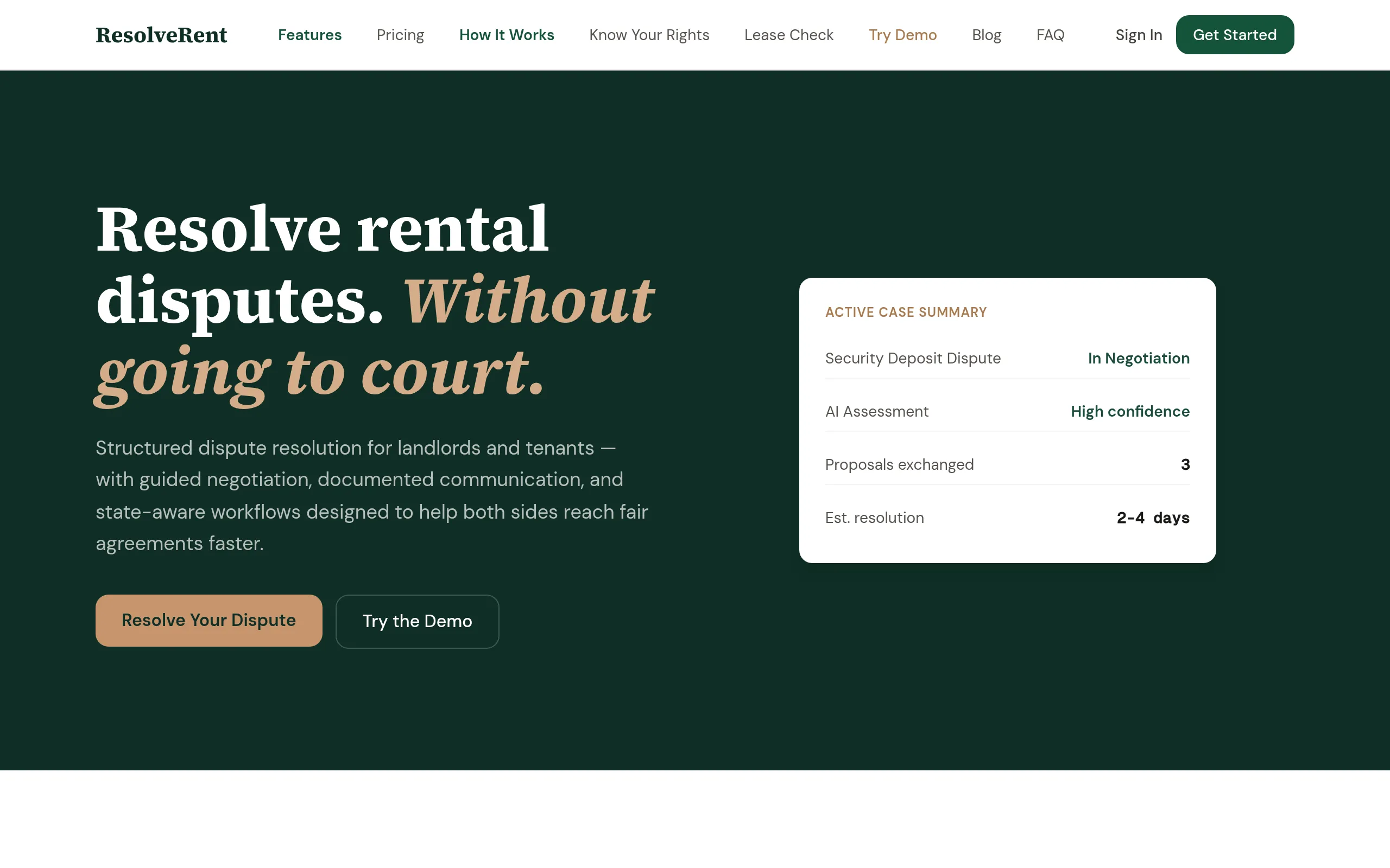ResolveRent preview