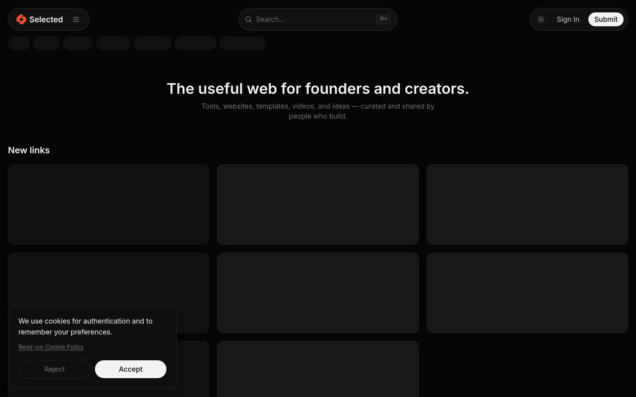 Selected Site preview