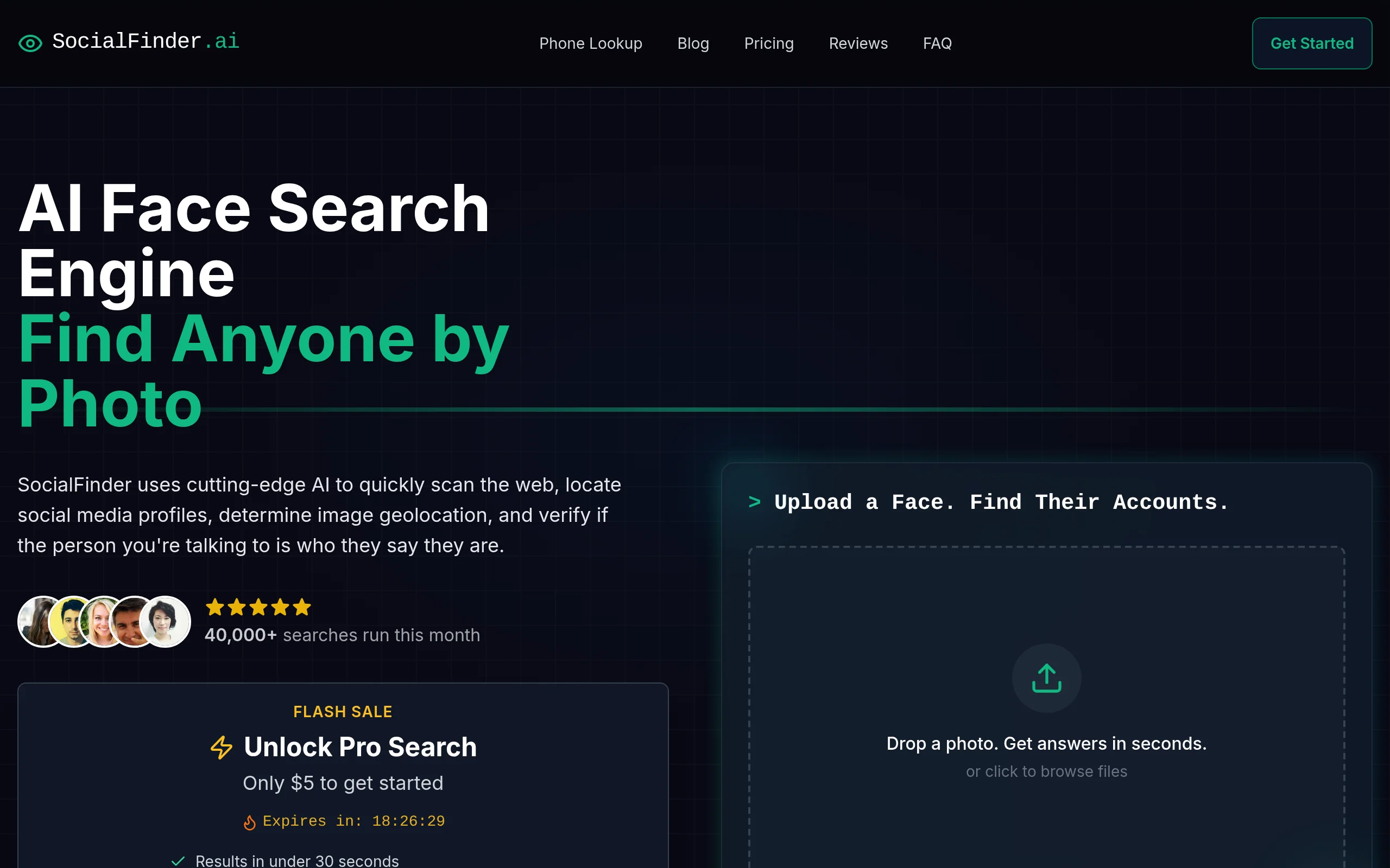 SocialFinder preview