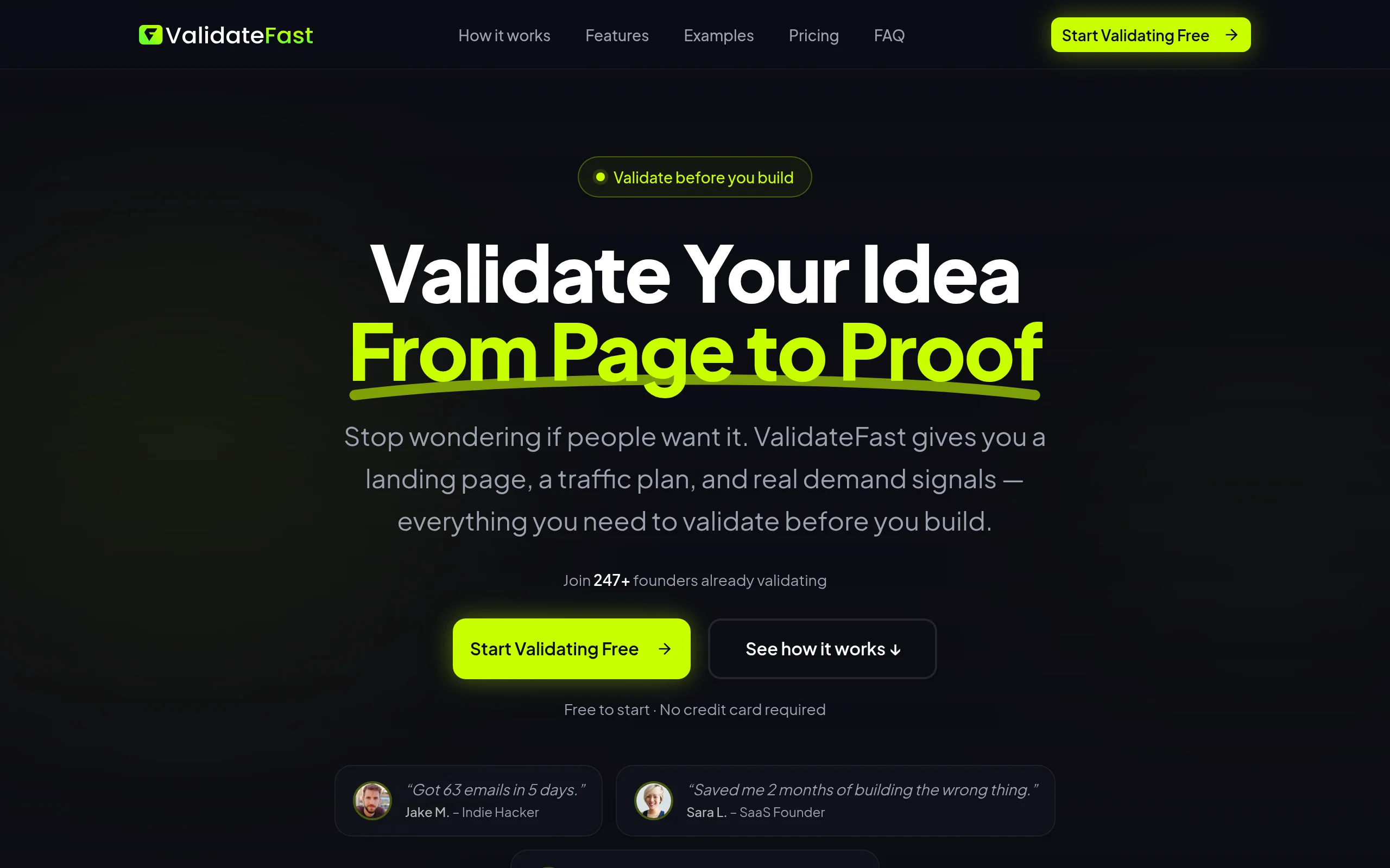 ValidateFast preview