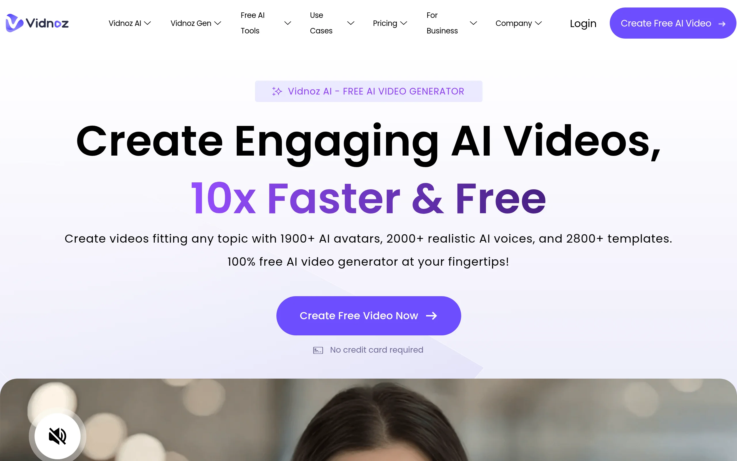 Vidnoz AI preview